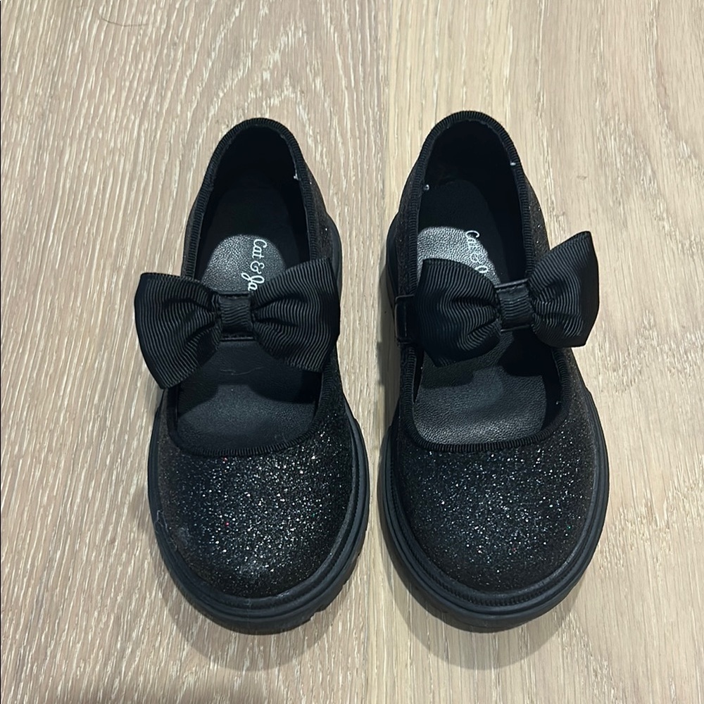 Cat & Jack Black Sparkle Shoes